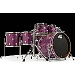 DW Collector's 7 Piece Drum Kit Maple/Mahogany, Purple Glass with Hardware Pack