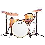 Ludwig Continental Pro Beat Plus LCO5044NDIR Natural Maple 4 Piece Drum Set with Throne 