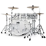 PDP Concept Acrylic 7 Piece Drum Set Clear with Chrome Hardware