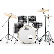 Pearl Export Exx726 SPN/C 6 Piece Drum Set, Graphite Silver Twist