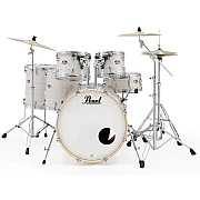 Pearl Export Exx726 SPN/C 6 Piece Drum Set, Slipstream White