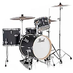 Pearl Midtown MT564C752 4 Piece Drum Set with Hardware, Matte Asphalt Black