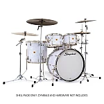 Slingerland Radio King 4 Piece Shell Pack, White Marine Pearl