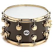 DW Collector's Brass DRVB0814SVG 14x8 inch Snare Drum, Black Nickel