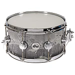 DW Collector's DRVC0713SVC 7"x13" Concrete with Satin Chrome 5mm Snare Drum 
