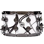 DW Collector's DRX10814SSN077 SSC Maple 14x8 inch White Glass Contrails, Black Nickel