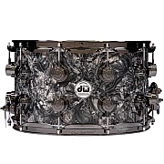 DW Collector's DRX10814SSN084 14x8 inch SSC Maple Snare Drum, Silver Abalone with Black Nickel