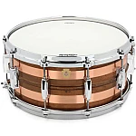 Ludwig Copper Phonic LC663S Raw Stripped Copper 6.5"x14" Snare Drum