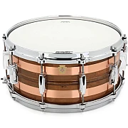 Ludwig Copper Phonic LC663S Raw Stripped Copper 6.5"x14" Snare Drum