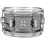 PDP PDSN0610BNCR Concept Series Black Nickel Over Steel 6x10" Snare Drum, Black Nickel