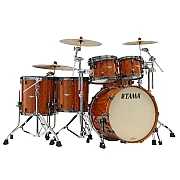 TAMA Starclassic Bubinga BE52ZBAS-GAC Limited 6 Piece Drum Set with Hardware, Gloss African Cherry