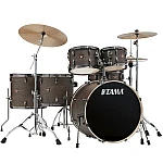 Tama Imperial Star IP62H6WBN WBW 6 Piece Drum Set with Black Hardware, Walnut Burl Wrap Limited Edition