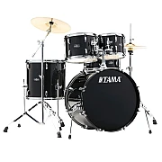 Tama Stagestar ST52H6C BNS 5 Piece Drum Set with Cymbals, Black Night Sparkle
