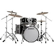 Recording Custom 5 Piece Drum Set, Solid Black