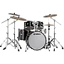 Recording Custom 5 Piece Drum Set, Solid Black
