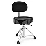 Donner DHT-250 Drum Throne with Backrest Motorcycle Style Stool Adjust Height