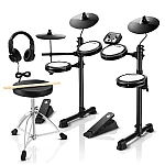 Donner DED 80 Electronic Drum Kit for Beginners with Headphones and Drum Throne