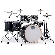 Mapex Mars Maple MM628SFU KD 6 Piece Studioease Drum Set, Matte Black