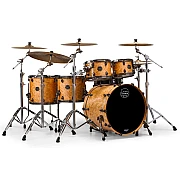 Mapex Saturn V MH Exotic 7 Piece Drum Set, Natural Maple Burl