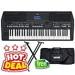 Yamaha PSR SX600 with Double Stand and Softcase 