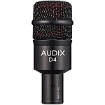 Audix D4 Hypercardioid Dynamic Drum and Instrument Microphone