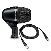 Shure PGA52XLR Cardioid Dynamic Kick Drum Microphone with Cable (15')
