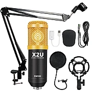 X2U BM800 Condenser Microphone Studio for webcast live recording 