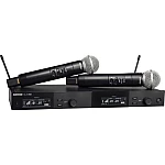 Shure SLXD24DA/SM58 Dual Channel Digital Wireless Handheld Microphone System with SM58 Capsules