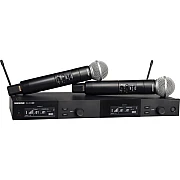 Shure SLXD24DA/SM58 Dual Channel Digital Wireless Handheld Microphone System with SM58 Capsules