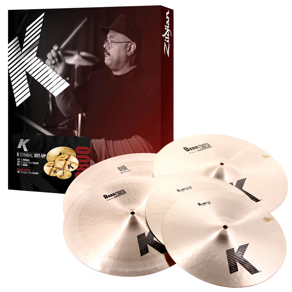 Jual Zildjian K0800 Cymbal Set Pack - FREE Ongkir