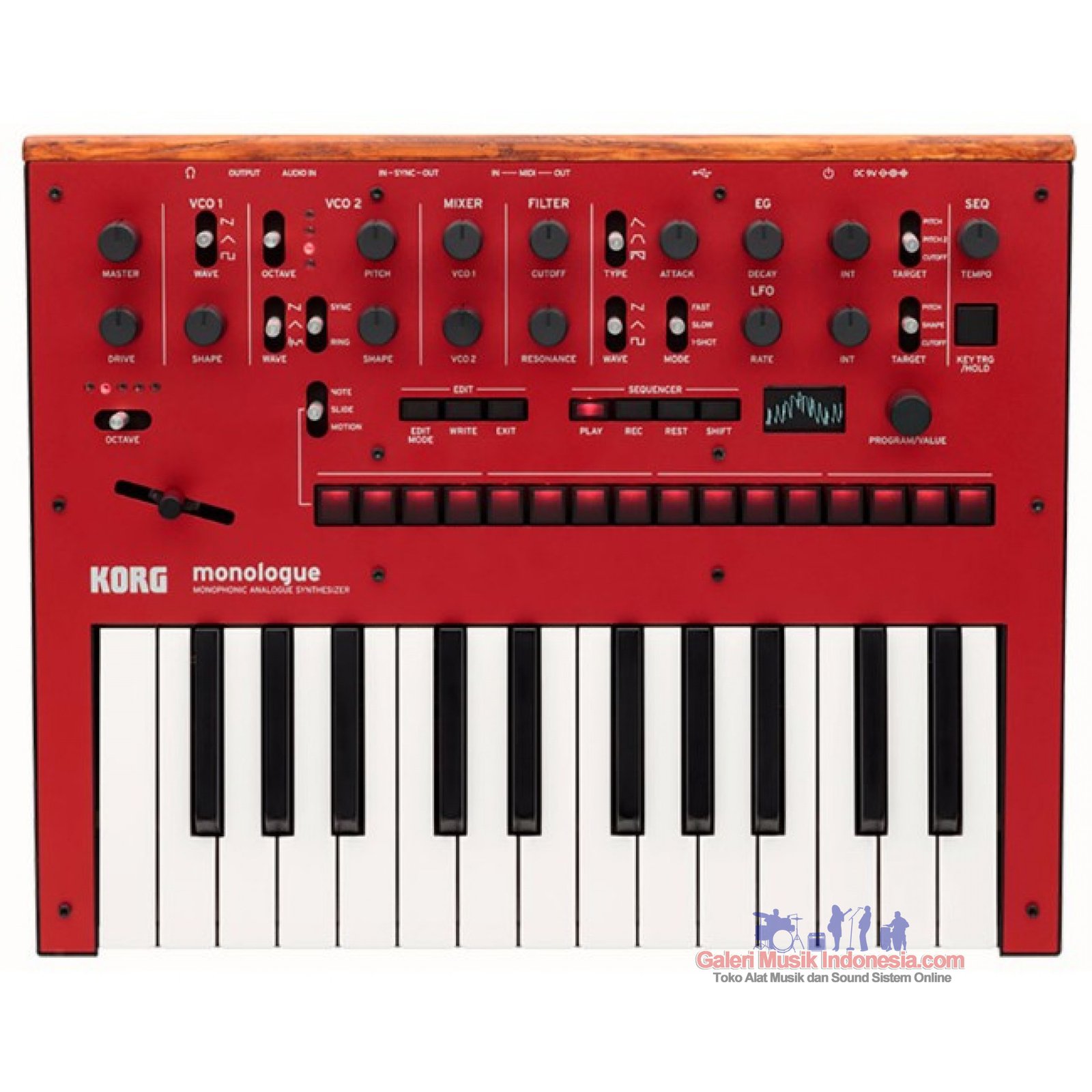 Jual Korg Monologue Analogue Synthesizer (GD-RD-BK-BL) -