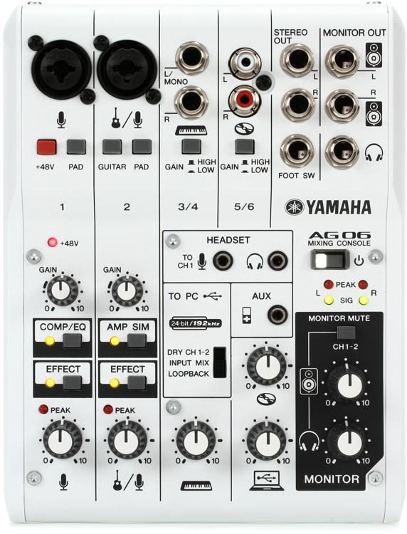 Jual Yamaha AG06 6 channel Mixer and USB Audio Interface