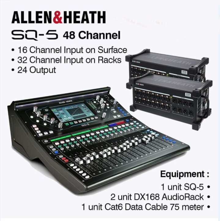 ALLEN & HEATH SQ5 DIGITAL MIXING CONSOLE 48 Input Channels - COMPACT