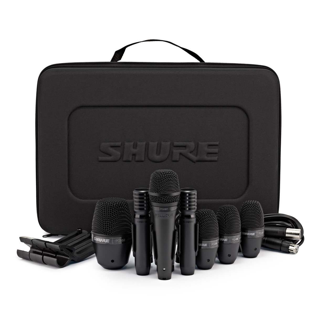 Shure PGADRUMKIT7 7-Piece Drum Microphone Kit Shure PGADRUMKIT7 7-Piece Drum Microphone Kit