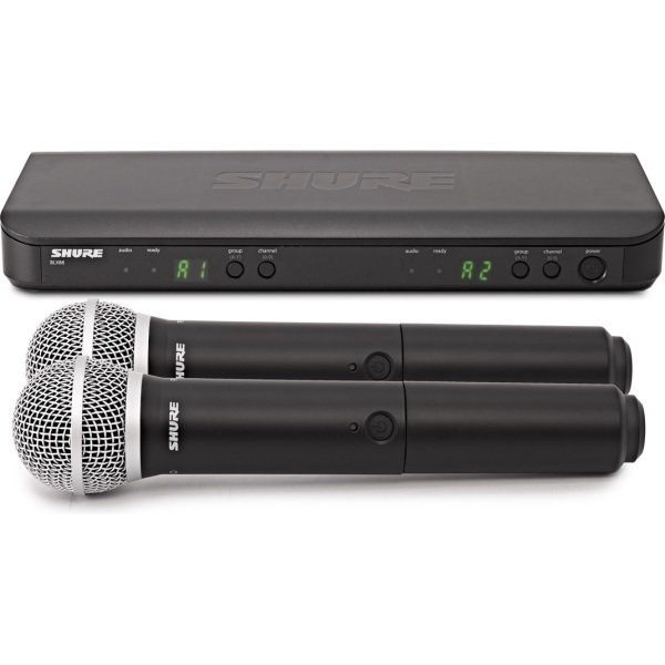 Shure BLX288 PG58 Dual Handheld Wireless Microphone System