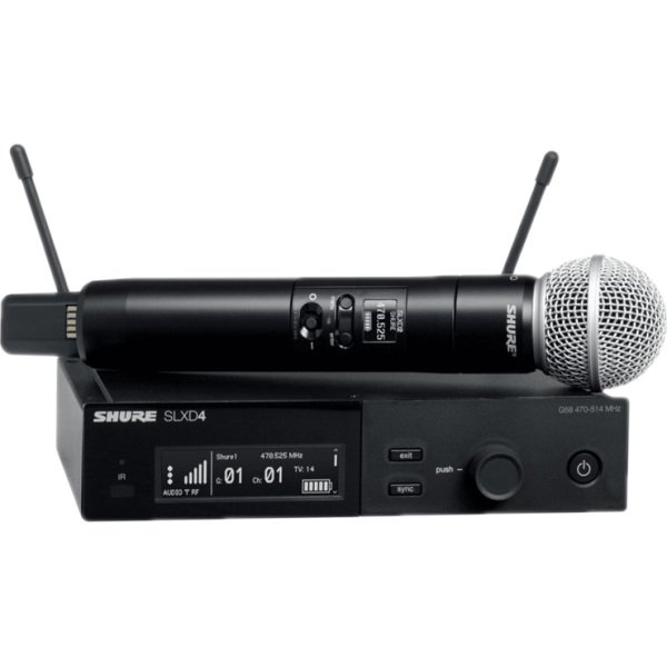 Shure SLXD24 SM58 Digital Wireless Handheld Microphone System with SM58 Capsule