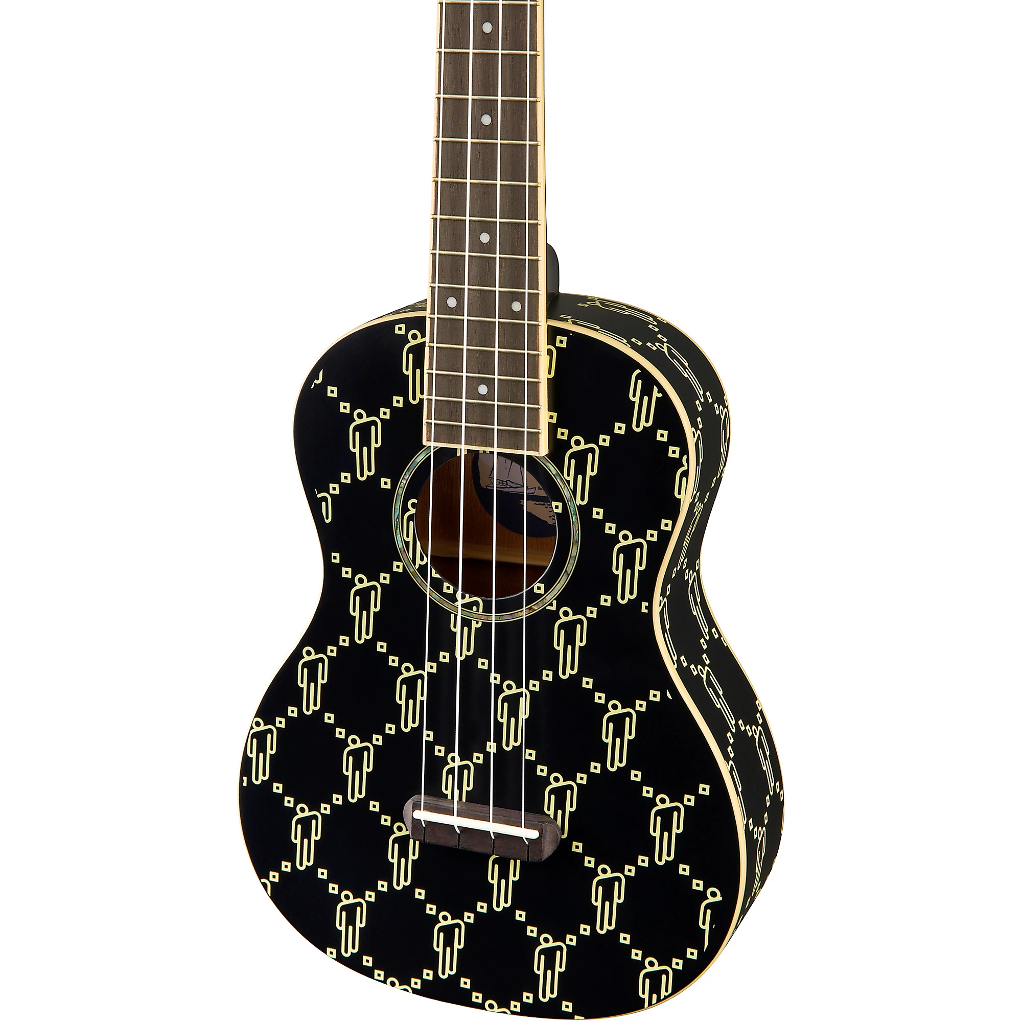 Fender Billie Eilish Signature Concert Ukulele, Walnut FB, Black Fender Billie Eilish
