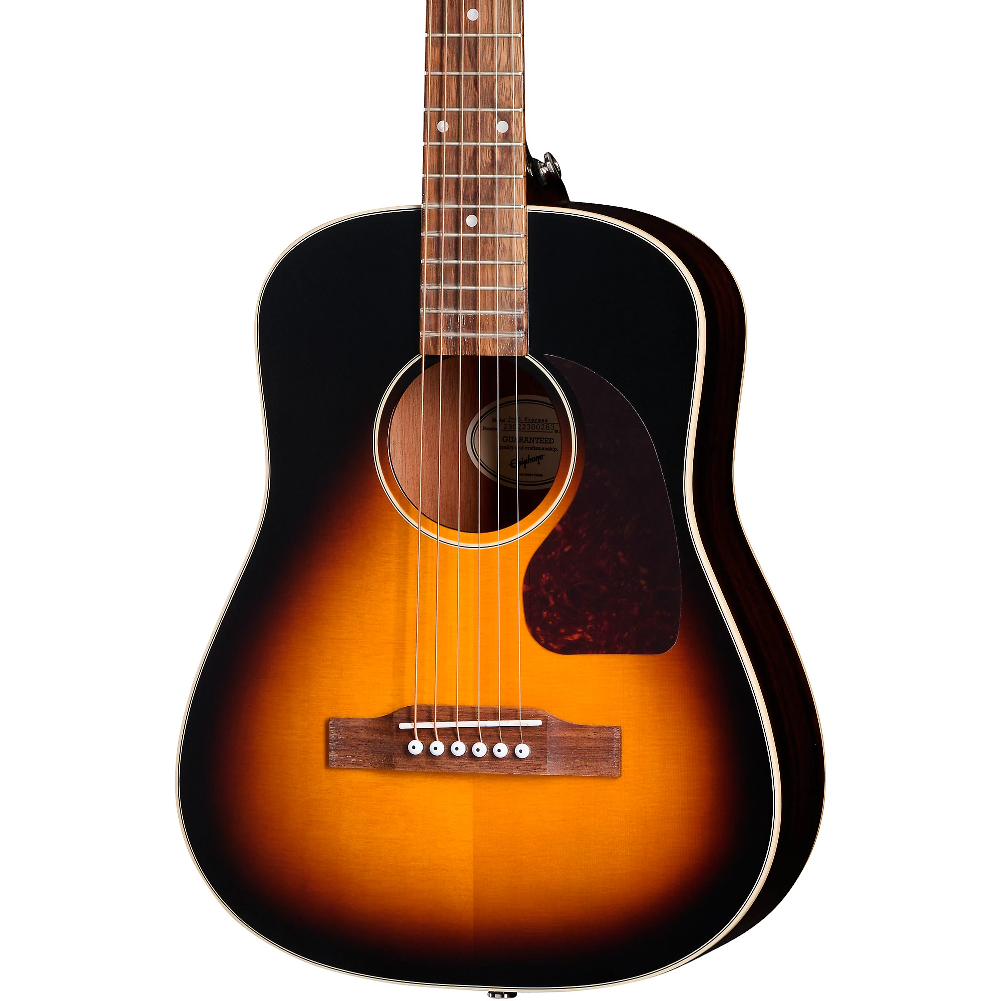 Epiphone J45 Studio Solid Top Acoustic Guitar, Vintage Sunburst Epiphone J45 Studio Solid