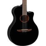 Yamaha NTX1 BL Thinline Acoustic Electric Nylon String Black 3