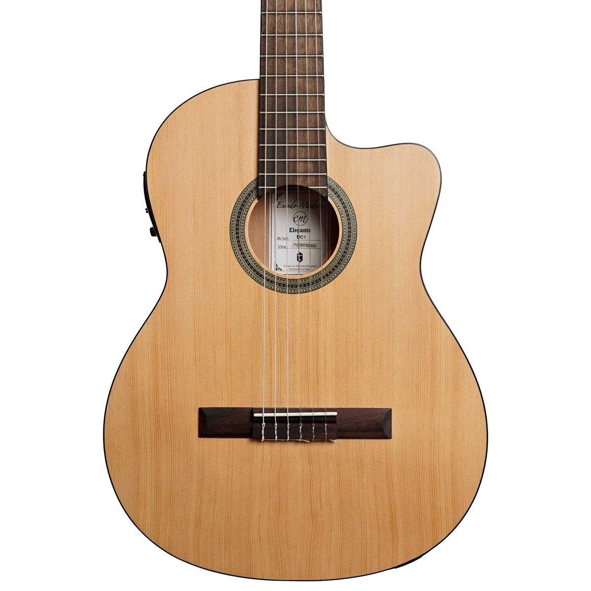 Tanglewood EM DC Thinline Classical Acoustic Electric Guitar Nylon with Bag Tanglewood EM DC Thinline Classical Acoustic Electric Guitar Nylon with Bag