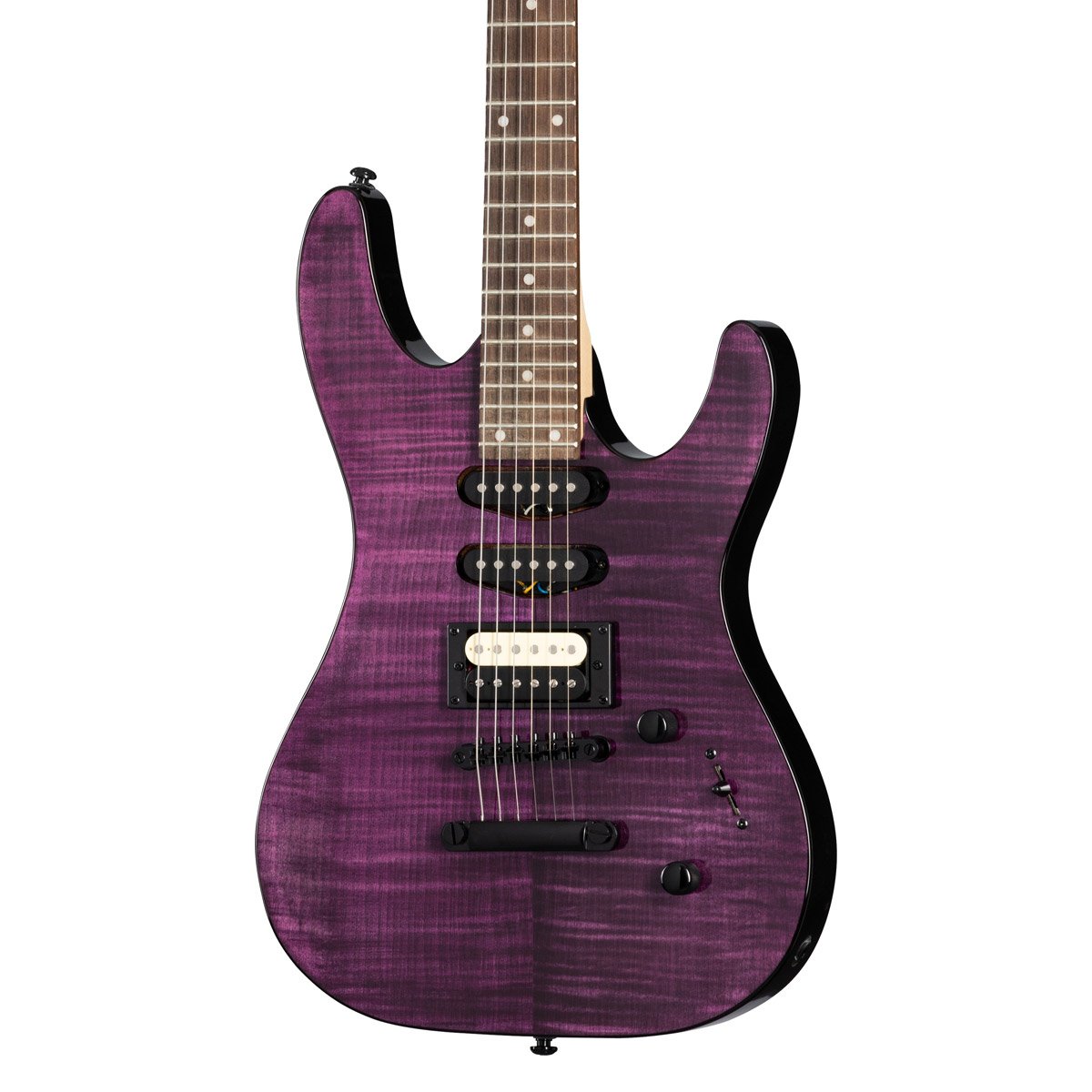 Kramer Striker Figured HSS Electric Guitar Transparent Purple Kramer Striker Figured HSS Electric Guitar Transparent Purple