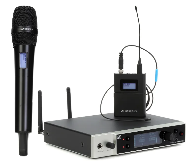 6461482d9clmQYirP5UcTVLbmRE7Hsr6YTVdinT5 Sennheiser EW DX MKE 2 / 835S Set Dual Channel Digital Combo Wireless System - Gambar 1