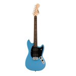 Squier Sonic Mustang HH Electric Guitar wBlack Pickguard  Laurel FB  California Blue