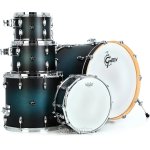 Gretsch Drums Renown RN2 E825 5 Piece Drum Set with Snare, Satin Antique Blue Burst - Gambar 2