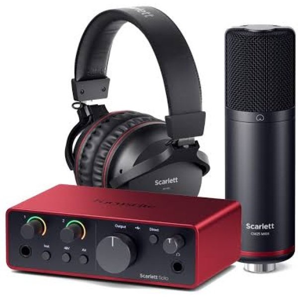 Focusrite Scarlett Solo Studio 4th Gen Recording Bundle