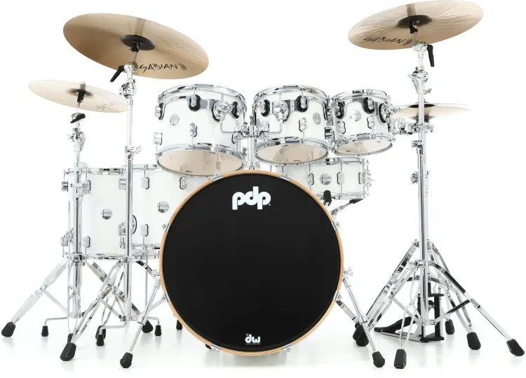 PDP Concept Maple PDCM2217PW Pearlescent White Lacquer 7 Piece Drum Kit PDP Concept Maple PDCM2217PW Pearlescent White Lacquer 7 Piece Drum Kit - Gambar 1