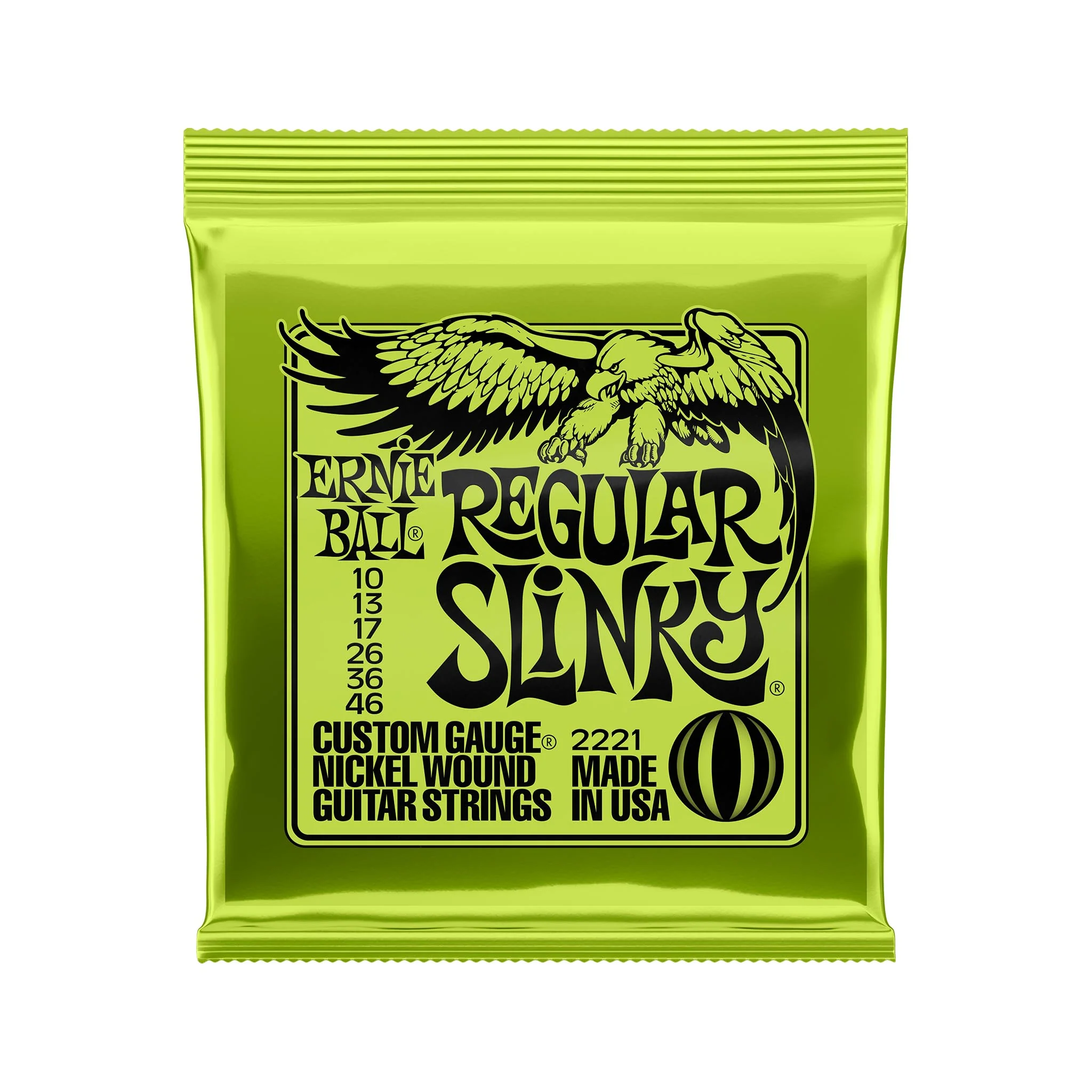 Ernie Ball 2221 Regular Slinky Nickel Wound Electric Guitar Strings Ernie Ball 2221 Regular Slinky Nickel Wound Electric Guitar Strings