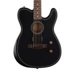 Fender Acoustasonic Standard Telecaster Electric Guitar  RW FB  Black