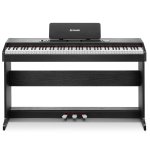 Donner DDP 95 88 Key Weighted Hammer Upright Digital Piano Black