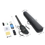 Donner HUSH C Acoustic Electric Nylon String Classical Headless Travel Guitar Black